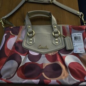 NEW COACH ASHLEY SATEEN PURSE